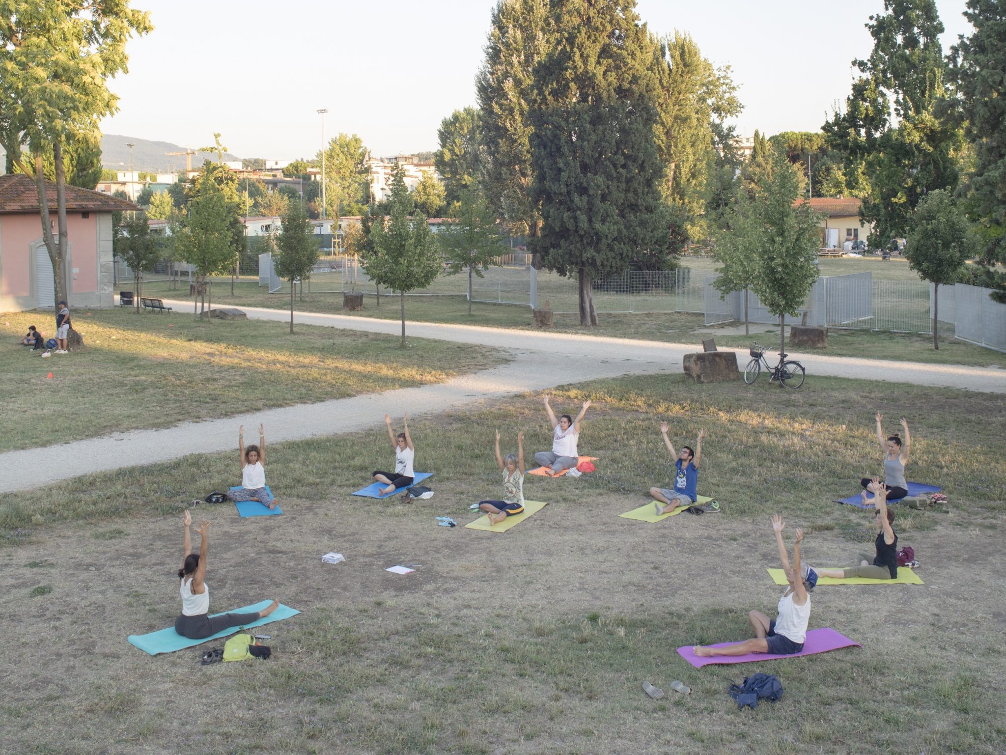 Yoga, Anconella Park, Florence, Italy, 2020