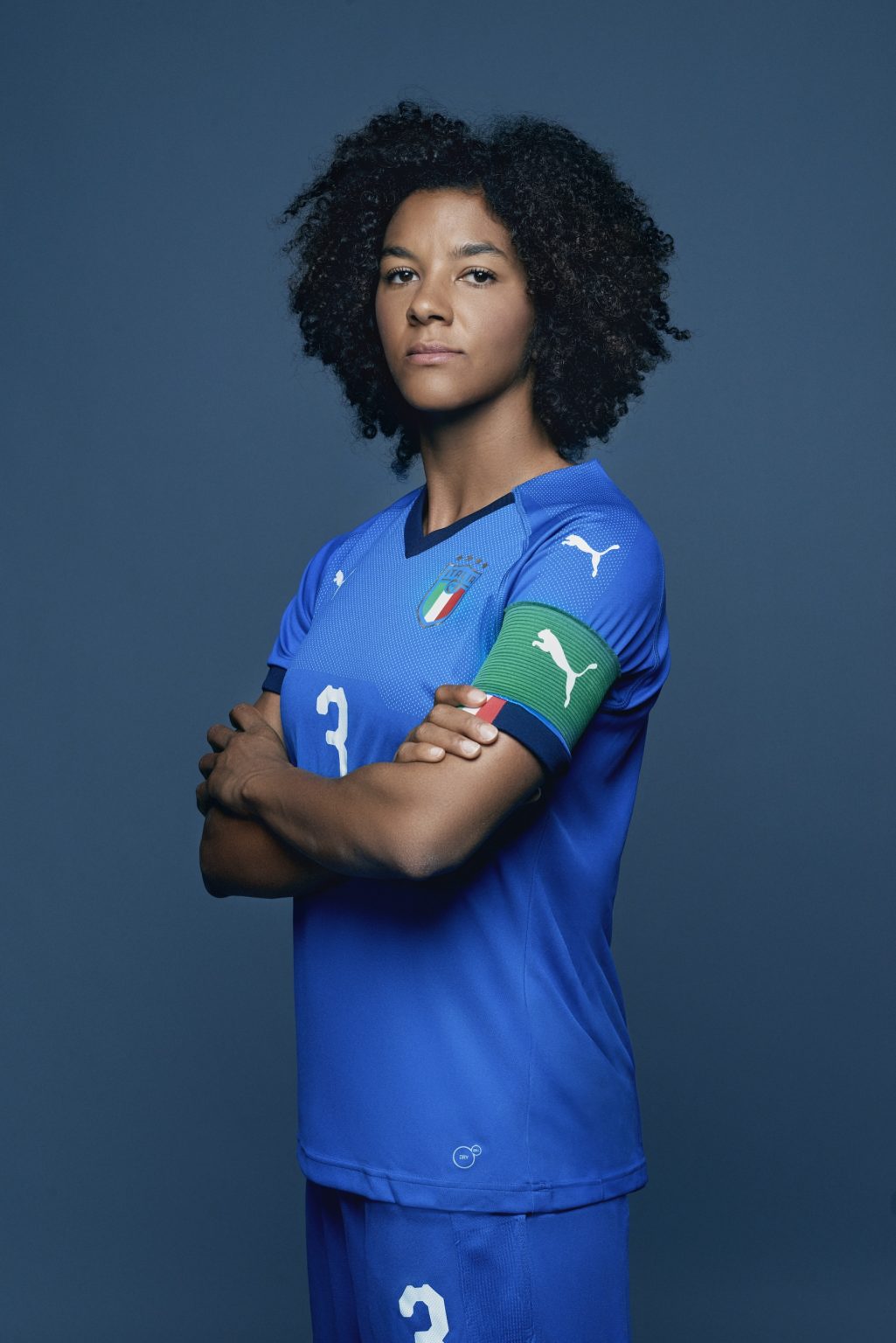 Florence, May 2019 - Sara Gama, Italy women's national football team player. ><
Firenze, maggio 2019 - Sara Gama, calciatrice della Nazionale femminile italiana di calcio.