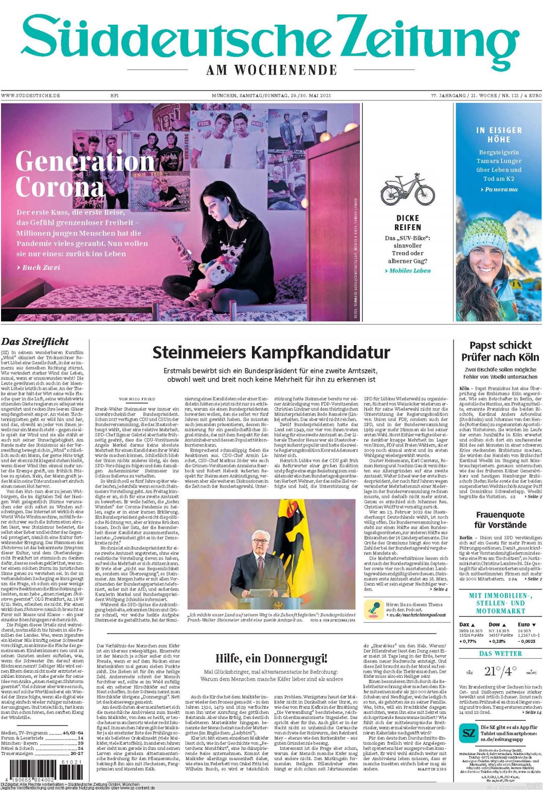 Süddeutsche Zeitung, May 2021