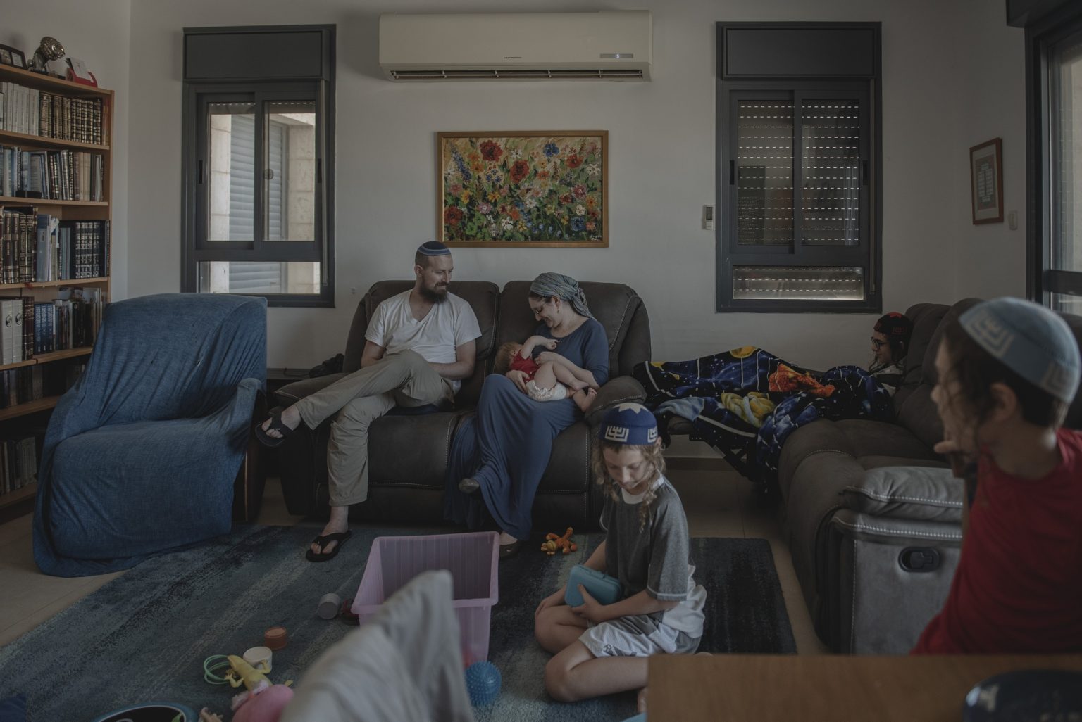 16.15604518 Daniella Levy, a novelist and self-described "ambivalent settler," at home at the Tekoa settlement in the occupied West Bank, Aug. 31, 2021.  Two journalists for The New York Times drove the length of Israel to discover what it means to be Israeli today. They met a kaleidoscope of people, searching for belonging but far apart on how to find it. (Laetitia Vancon/The New York Times)     <span style="color: #ff0000">*** SPECIAL   FEE   APPLIES ***</span> *** Local Caption *** 16.15604518
