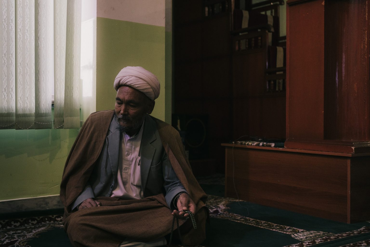 GHAZNI, AFGHANISTAN - OCTOBER 17:
Ibrahim Salehi is the imam of Mohammad Mustafa Mosque, GhazniÕs largest Shiite center of worship. 
(Photo by Lorenzo Tugnoli/ The Washington Post)