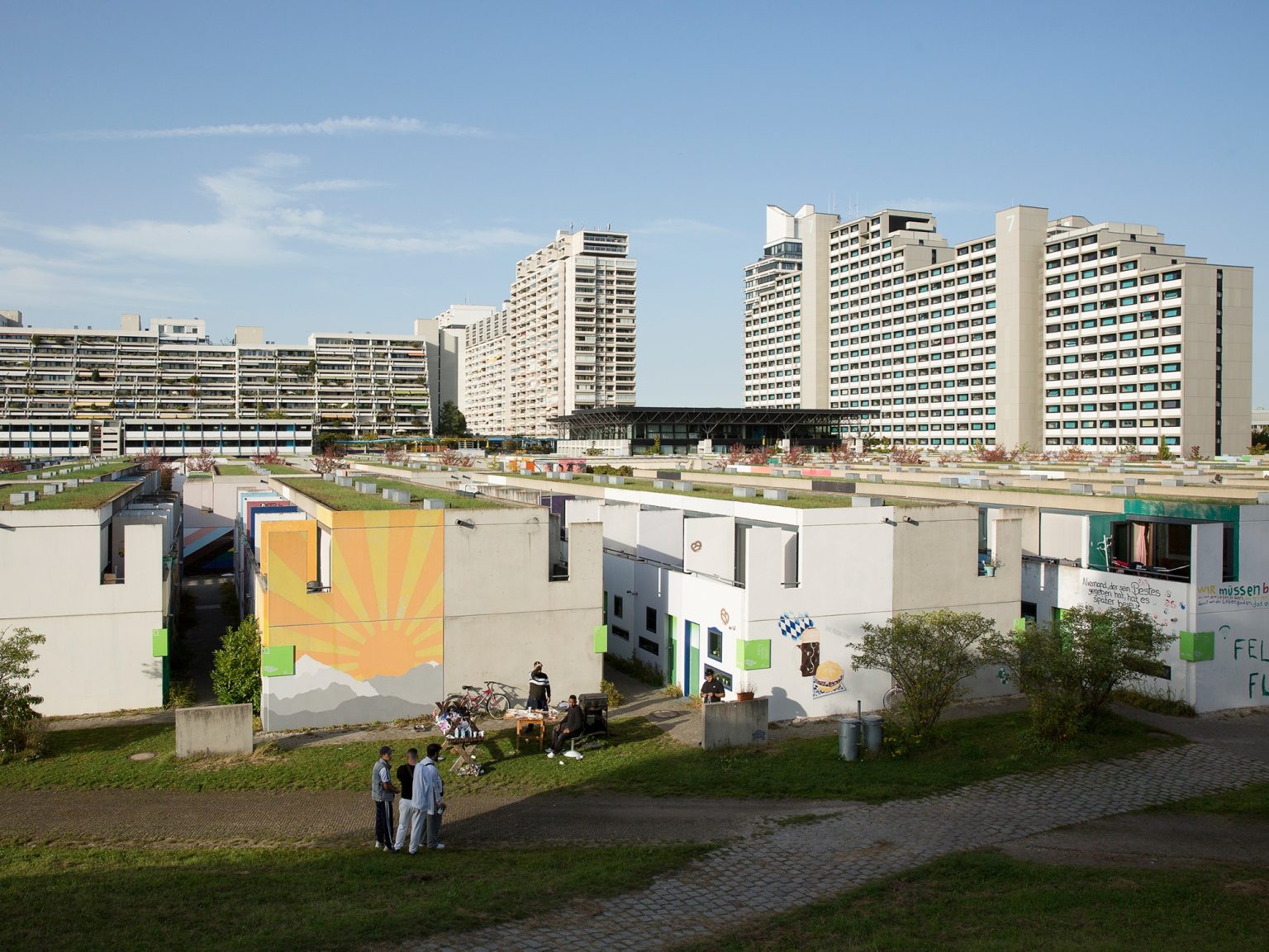 View of the student village located inside the Olympic Park in München.
München, Germany,2021